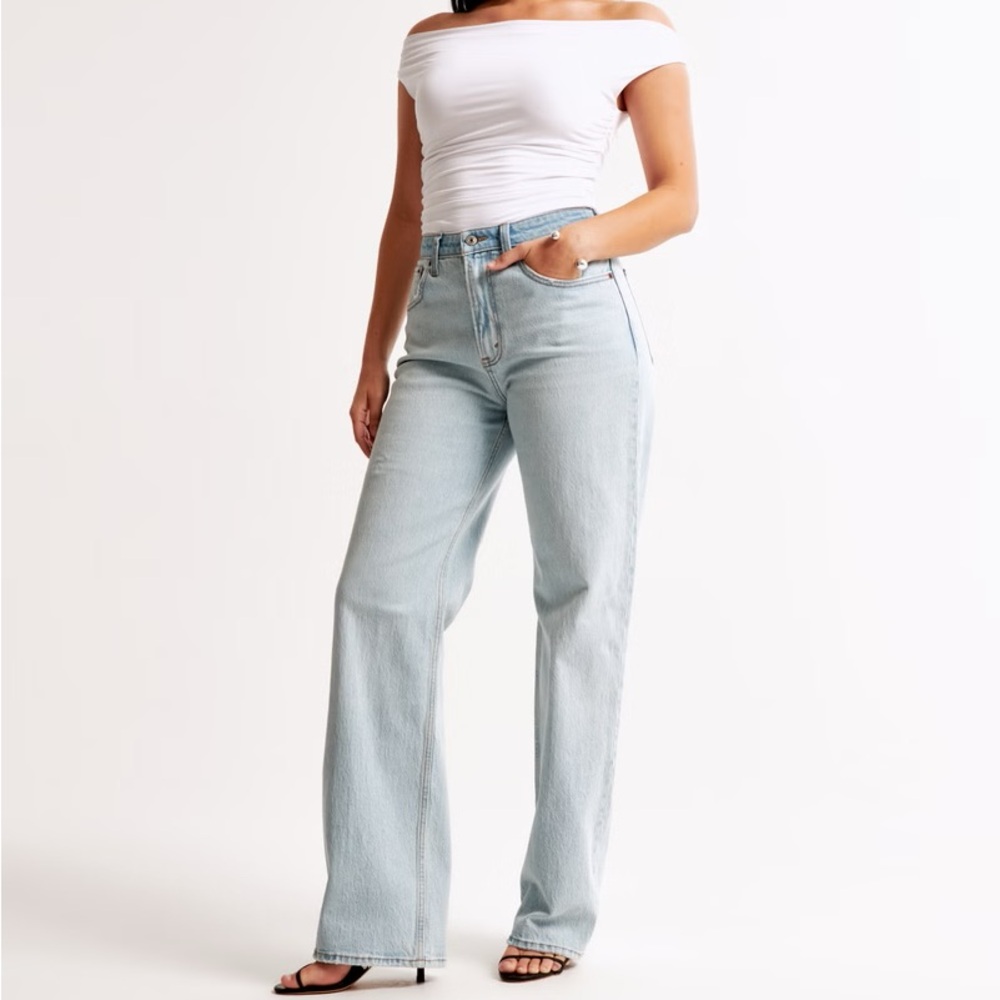 Abercrombie 90s Relaxed Jeans Curve Love High Rise